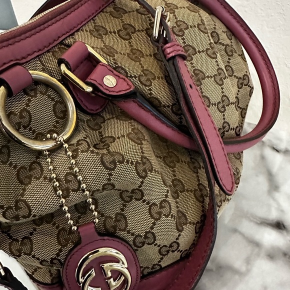 Gucci 2 way canvas Sukey Tote - Picture 4 of 16